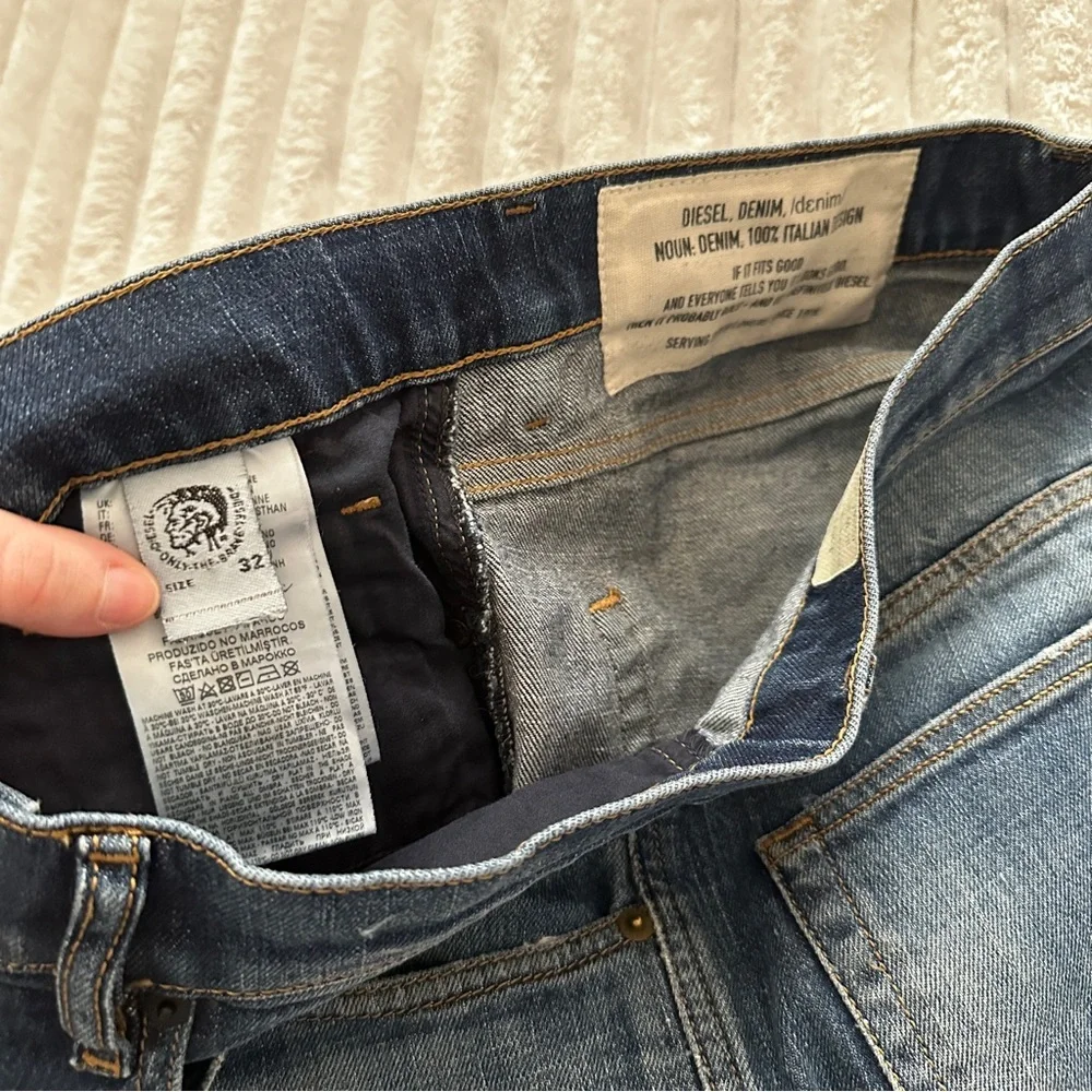 Diesel Indigo Denim Slim Jeans D-Strukt 32x32 - Picture 2 of 7
